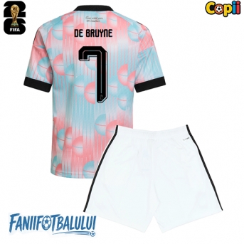Belgia Kevin De Bruyne #7 Echipament de Fotbal Replică Mondial 2026 Copii Deplasare (+ Șorturi)